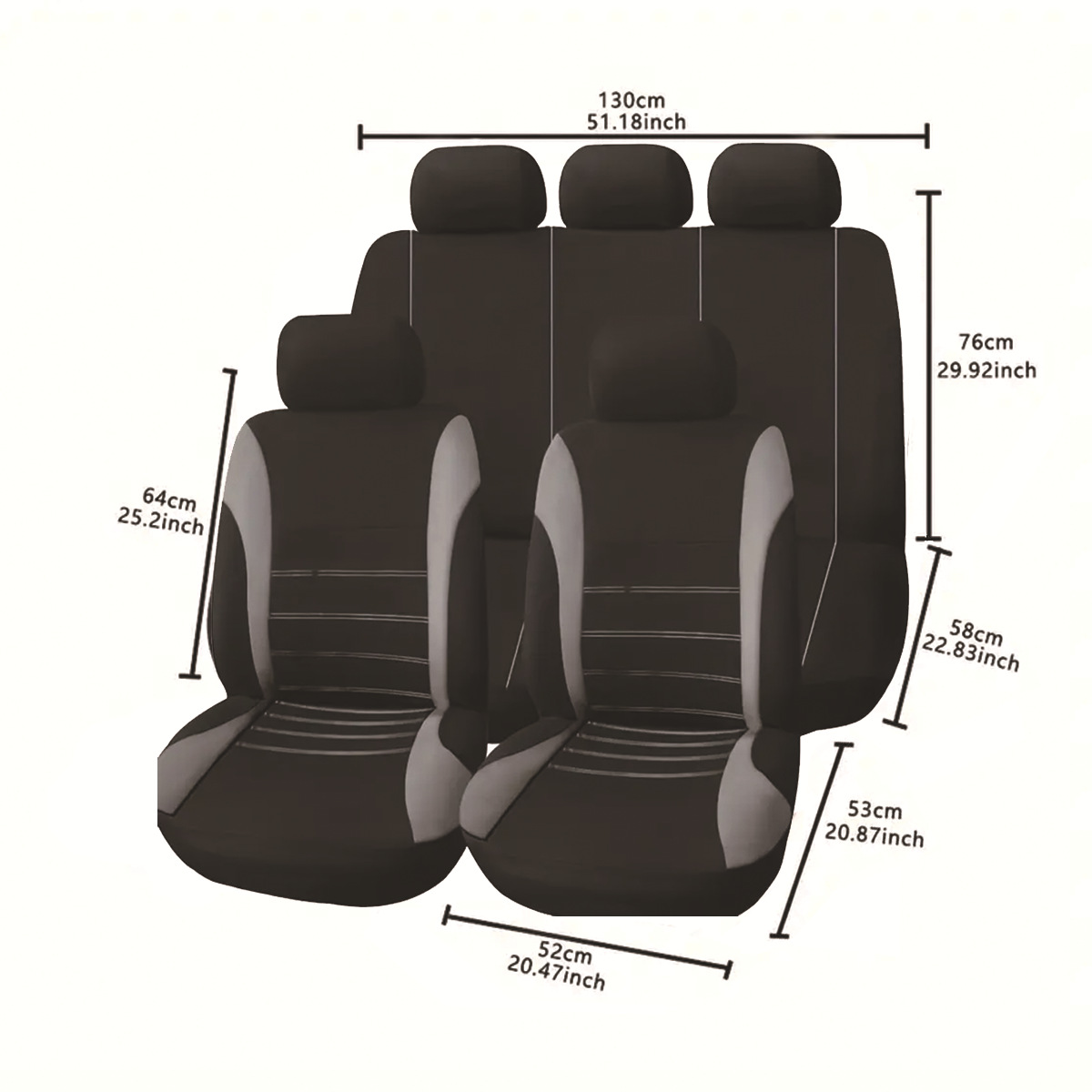 New Hot-Selling Car Seat Covers for Seven-Seater Vehicles, Full Surround Seat Covers, All-Season Universal Car Seat Cushions Wholesale