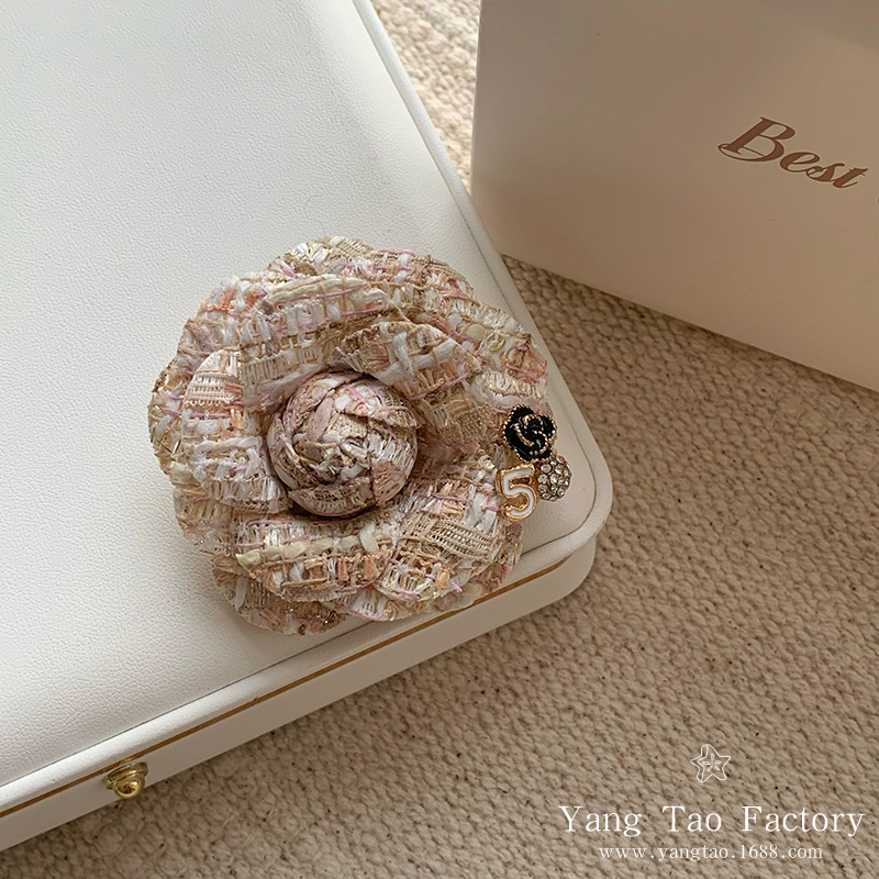 Broche de flores de estilo francés de alto grado de estilo de moda retro perlas accesorios de flores de pecho ropa chaqueta broche de pecho