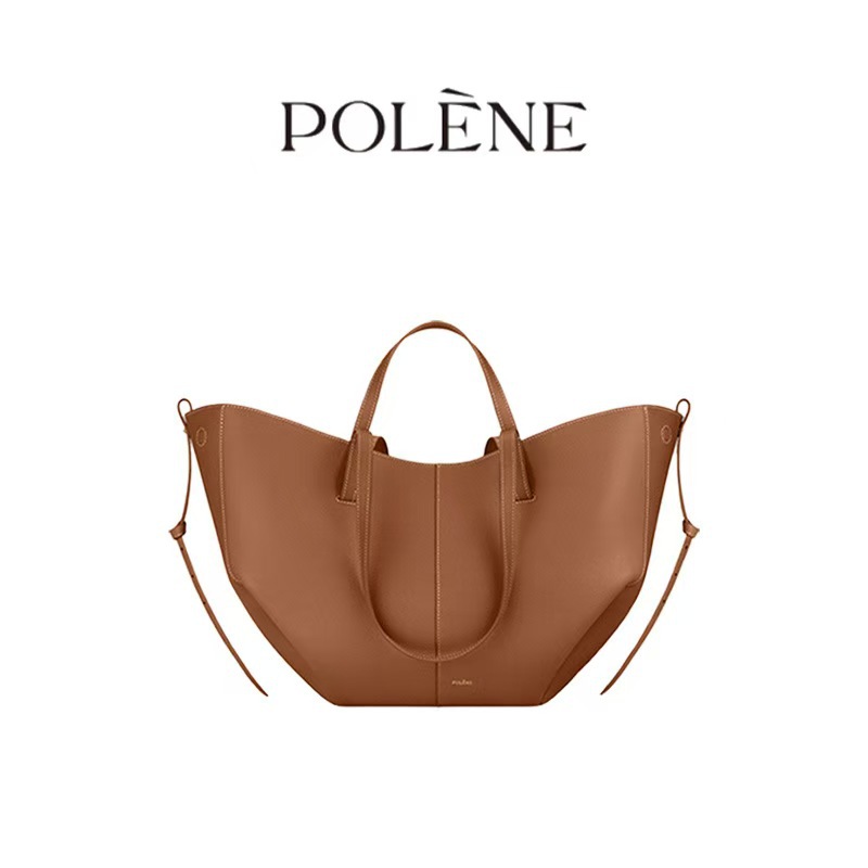 跨境爆款pol波灵恩翅膀包Cyme牛皮水桶包手提包托特大容量通勤女 - Thumbnail 6