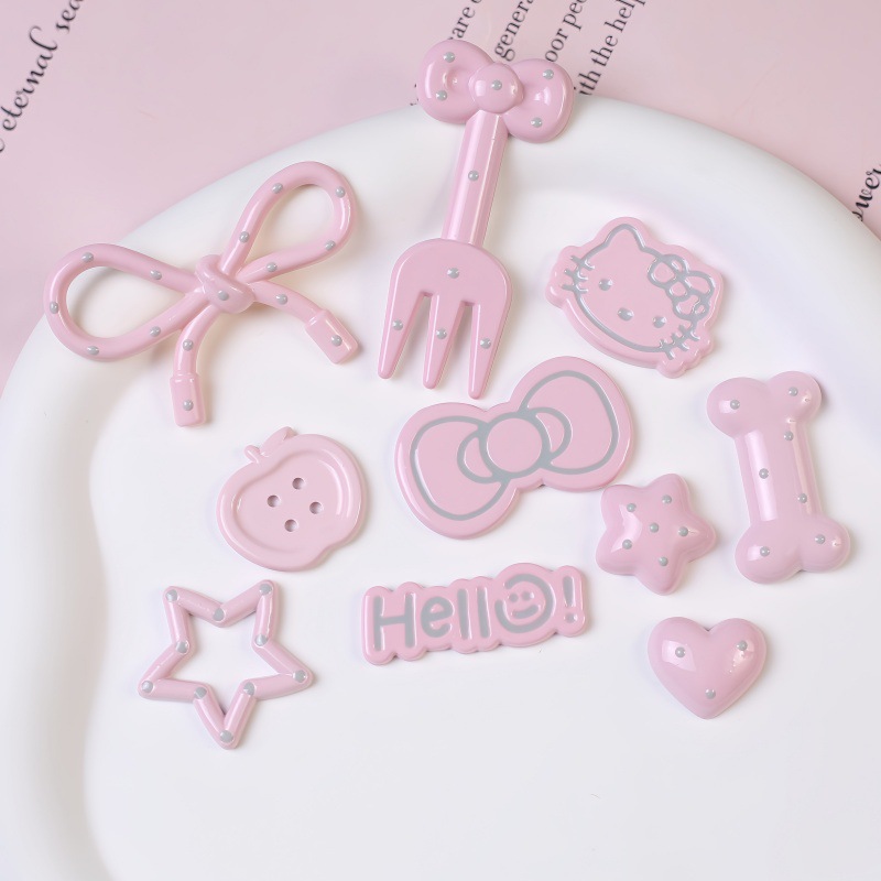 Hairgrip, accessories, cute set, hairpins, handle handmade, DIY 2