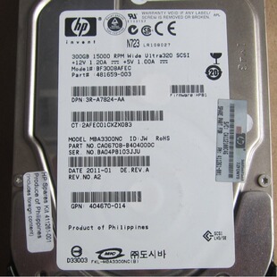 HP 300G 15K 3.5�� SCSI ������Ӳ�P 404670-014 411261-001