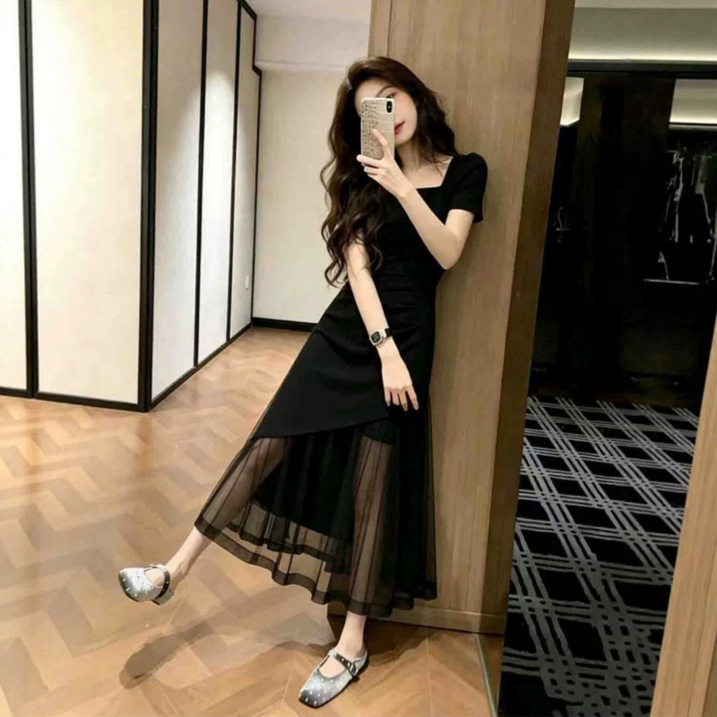Especially Beautiful Waist-Cinching Mini Dress 2026, Stunning and Elegant Hepburn-Style French Black Dress for Women in Summer Especially Beautiful Waist-Cinching Mini Dress 2026, Stunning and Elegant Hepburn-Style French Black Dress for Women in Summer