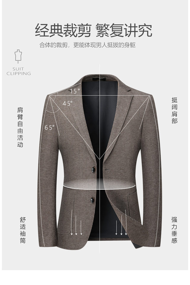 Áo vest nam dáng thon màu trơn phong cách Hàn, chất liệu dày co giãn không cần ủi, tay dài một hàng hai nút — Màu cà phê, Màu xám chi tiết 3