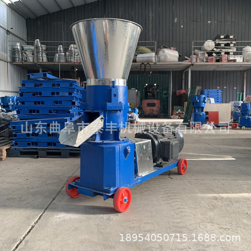 养殖饲料机 家用型颗粒饲料机 养兔子用平模造料机 饲料颗粒机