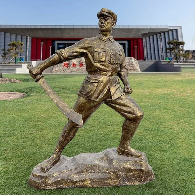 Escultura de figuras en relieve de FRP de cobre fundido Octavo Ejército de Ruta Guerra Resistente contra la Resistencia del Ejército Rojo Gran Marcha Plaza Conmemorativa Plaza Escultura de Plaza
