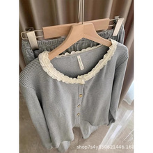 条纹德绒睡衣女秋冬季长袖保暖套装高级感网红风家居服加厚可外穿