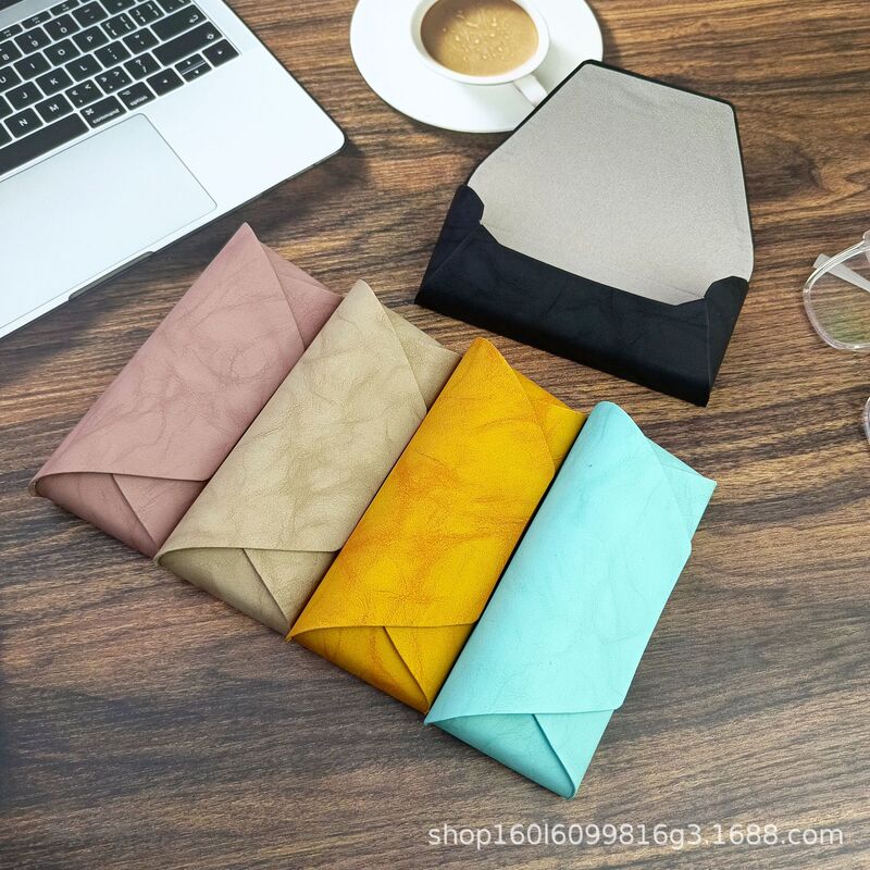 Customized High-End Sunglasses Case, Personalized High-End Handmade Leather Glasses Case with Free Logo Printing