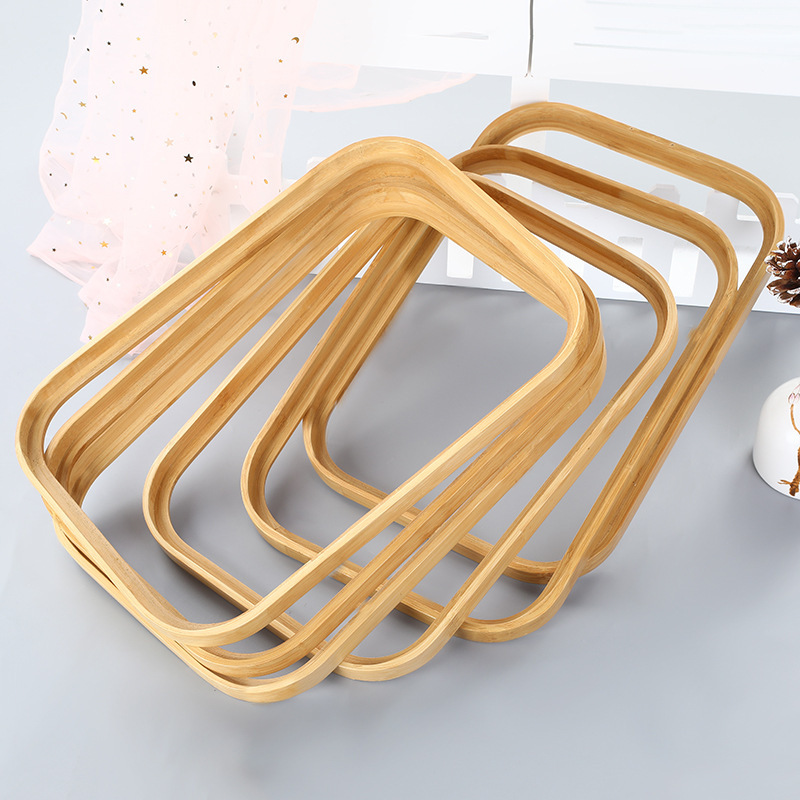 Bamboo shaped frame oval bathroom mirror decorative painting outer frame canvas frame poster frame photo frame