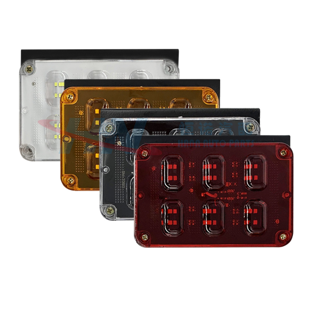 Luz lateral intermitente cuadrada luz lateral cuadrada camión luz intermitente remolque luz lateral intermitente