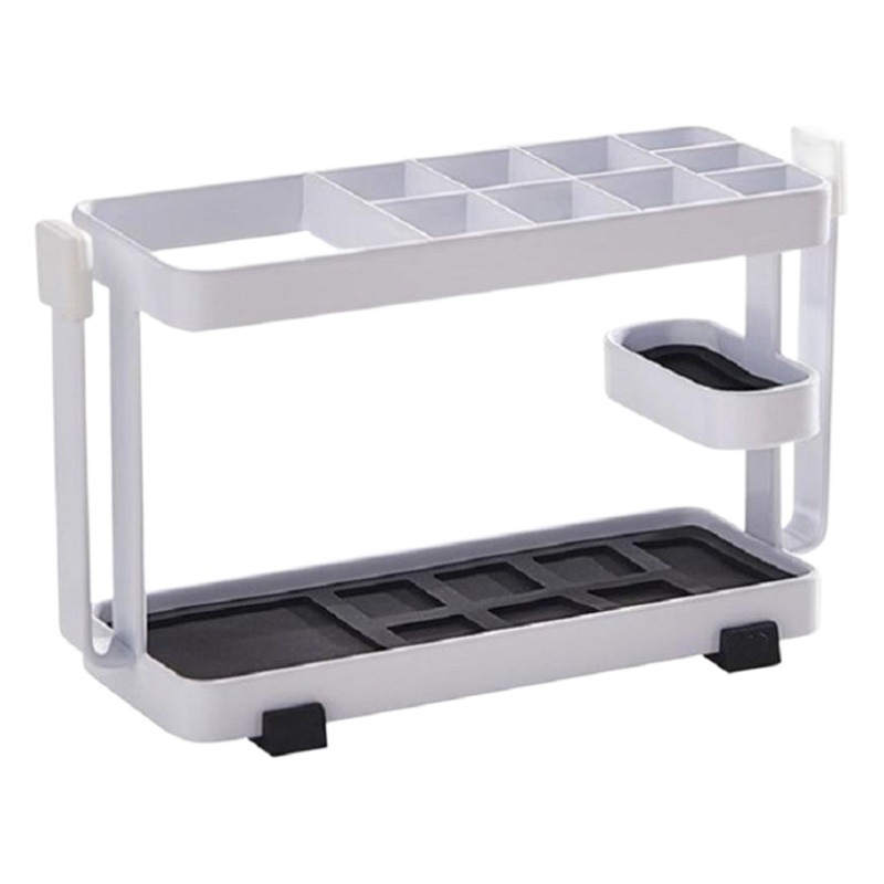 Titular de cepillo de dientes de estilo japonés de hierro baño artículos de tocador de almacenamiento rack de baño montado en la pared cepillo de dientes pasta de dientes portavasos