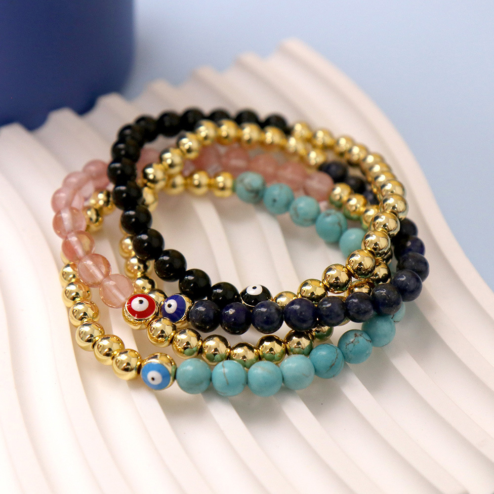 Fashion Eye Copper Enamel Bracelets 1 Piece