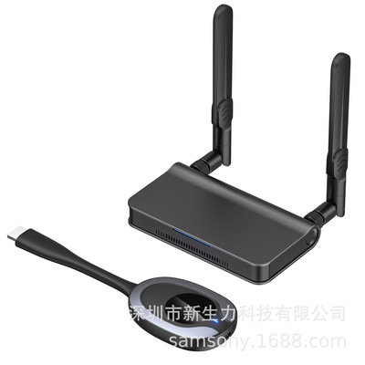 Q15 多发一收4K无线同屏器支持HDMI游戏电脑手机办公30米传输距离|ru