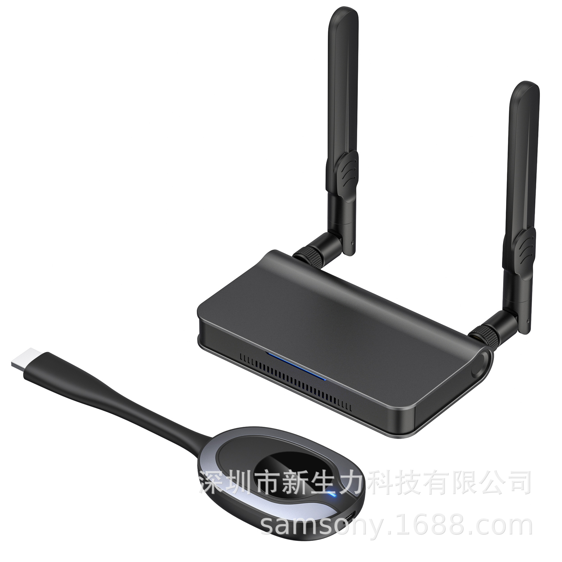 Q15 多发一收4K无线同屏器支持HDMI游戏电脑手机办公30米传输距离|ru