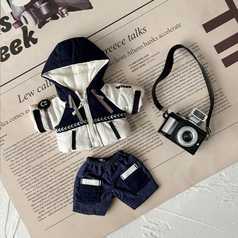 Only the Clothes] 12cm Bear Doll Clothes That Can Be Worn by Nyota Cotton Dolls, Trendy Y086 Speed Skiing Suit, Original Design