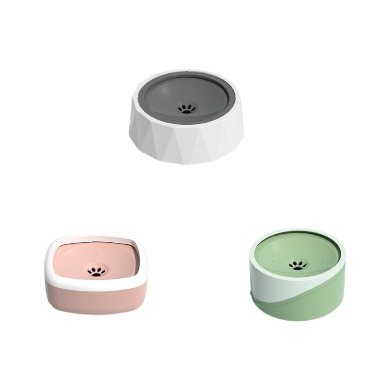 Mascota gato tazón boca no mojada gato tazón de agua bebedor de mascotas flotabilidad flotante cuenca bebedor antidetonante perro tazón