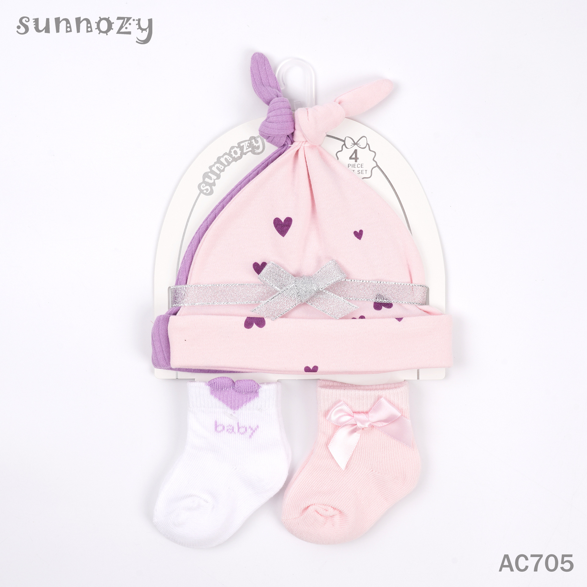 Sombreros para bebés, calcetines de 4 piezas, cuatro temporadas, bonitos bebés, gorras para bebés, accesorios para recién nacidos al por mayor image 7