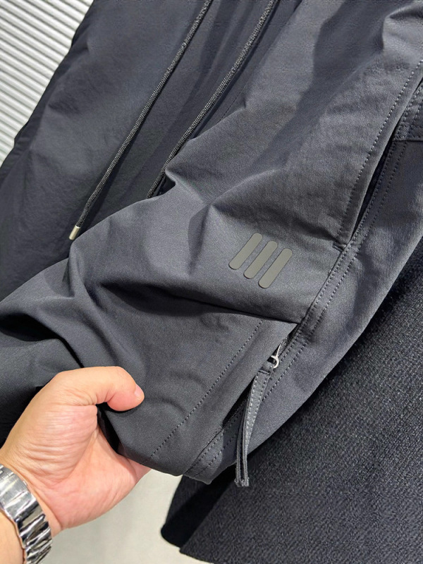 2025春秋新款男士工装裤宽松九分裤潮牌黑色速干哈伦裤束脚休闲裤|undefined