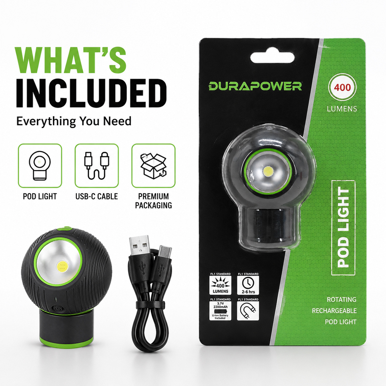 In-Stock Cross-Border 26 New Products Golf Work Light Rechargeable Maintenance Inspection Light Strong Illumination Light Strong Magnetic Auto Repair Light