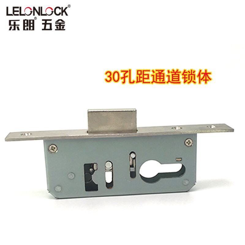 Personalizado acero inoxidable 30 un solo canal de lengua puerta cuerpo de cerradura puerta invisible puerta de aleación de aluminio marco puerta cuerpo de cerradura de tierra