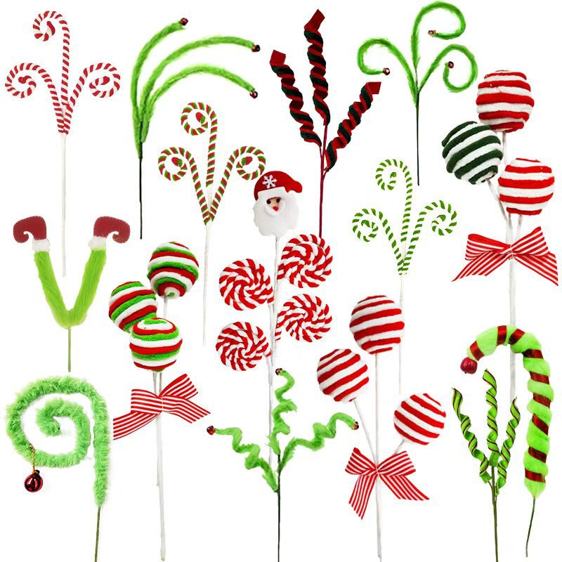 Cross-Border Christmas Tree Branch Elf Decorations Furry Green Furry Monster Series Craft Decorations Source Wholesale Cross-Border Christmas Tree Branch Elf Decorations Furry Green Furry Monster Series Craft Decorations Source Wholesale