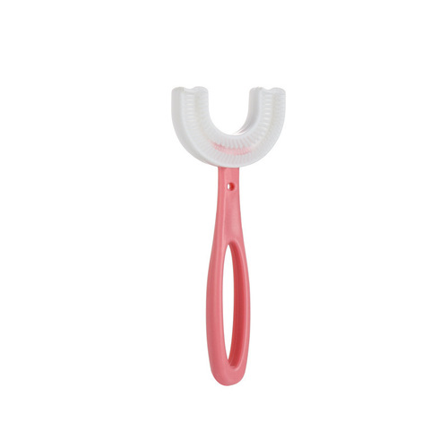 Children's U-shaped toothbrush 2-12 years old manual oral silicone U-shaped baby soft-haired child infant toothbrushing tool