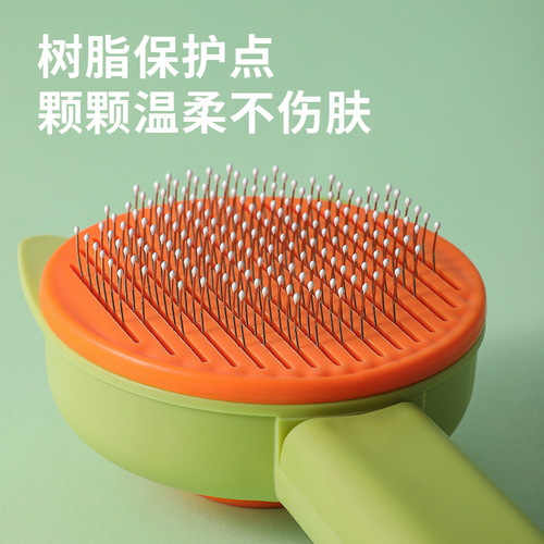 New cross-border best-selling pet comb cleaning and beauty cat hair removal steel needle comb dog hair removal brush supplies
