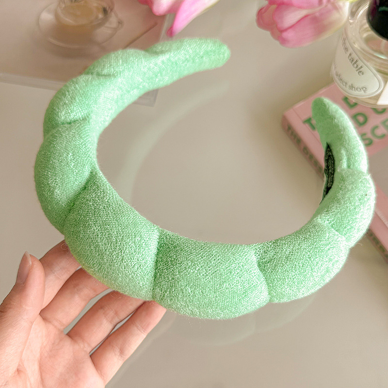 Esponja diadema accesorios para el cabello horquilla femenina invierno alta Cráneo presión superior lavado de cabello diadema Internet celebridad 2023 nuevo paquete de cabello tocado