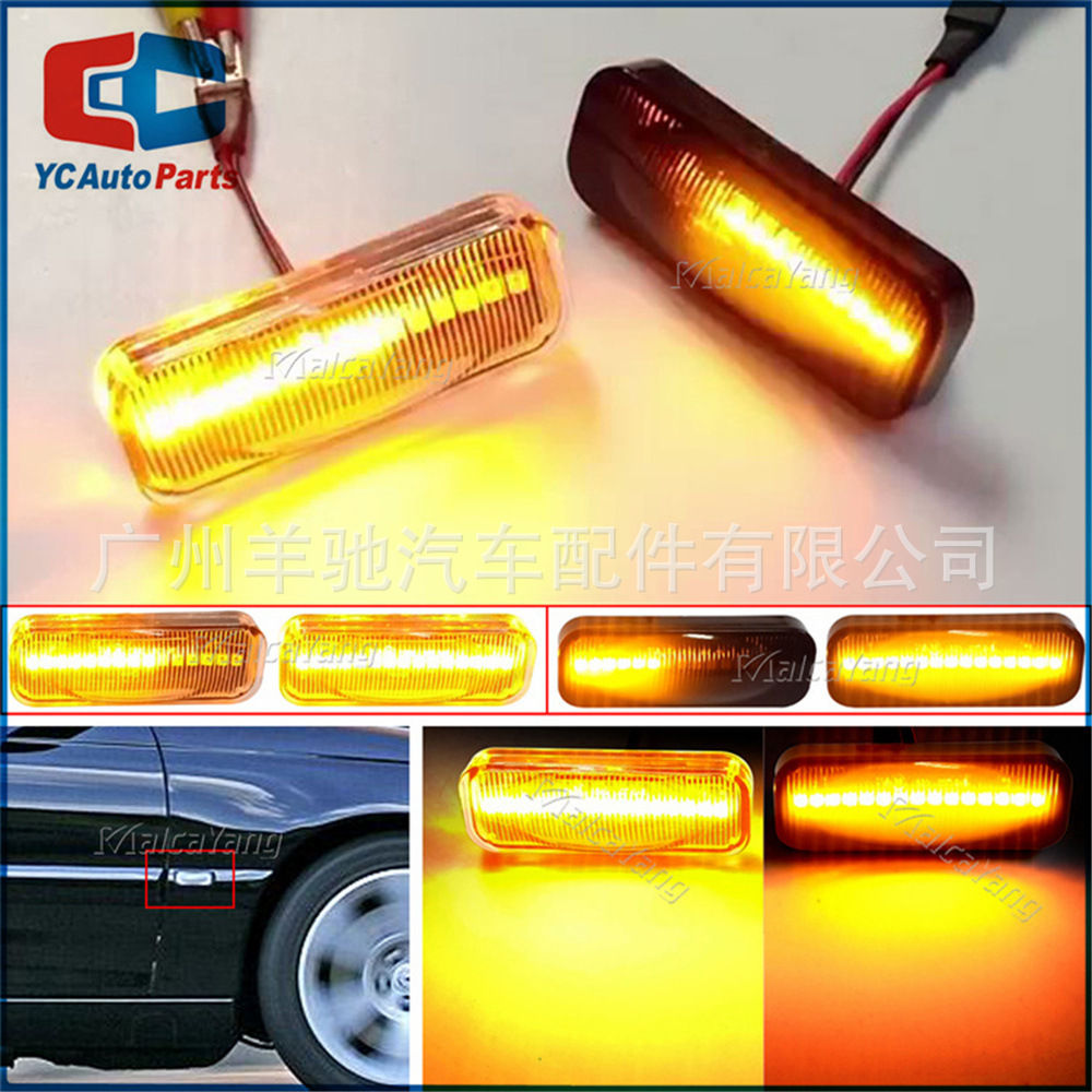 Aplicable para Opel Omega B Stufenheck Caravana Lámpara de lado LED flujo de agua Lámpara de cuchilla lateral