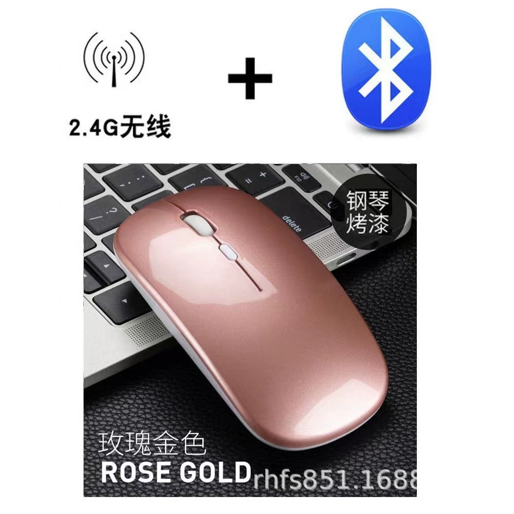 Inalámbrico Bluetooth de modo dual de carga del ratón mudo transfronterizo nuevo bolsillo pequeño portátil mini PUERTO DE TYPE-C ultrafino