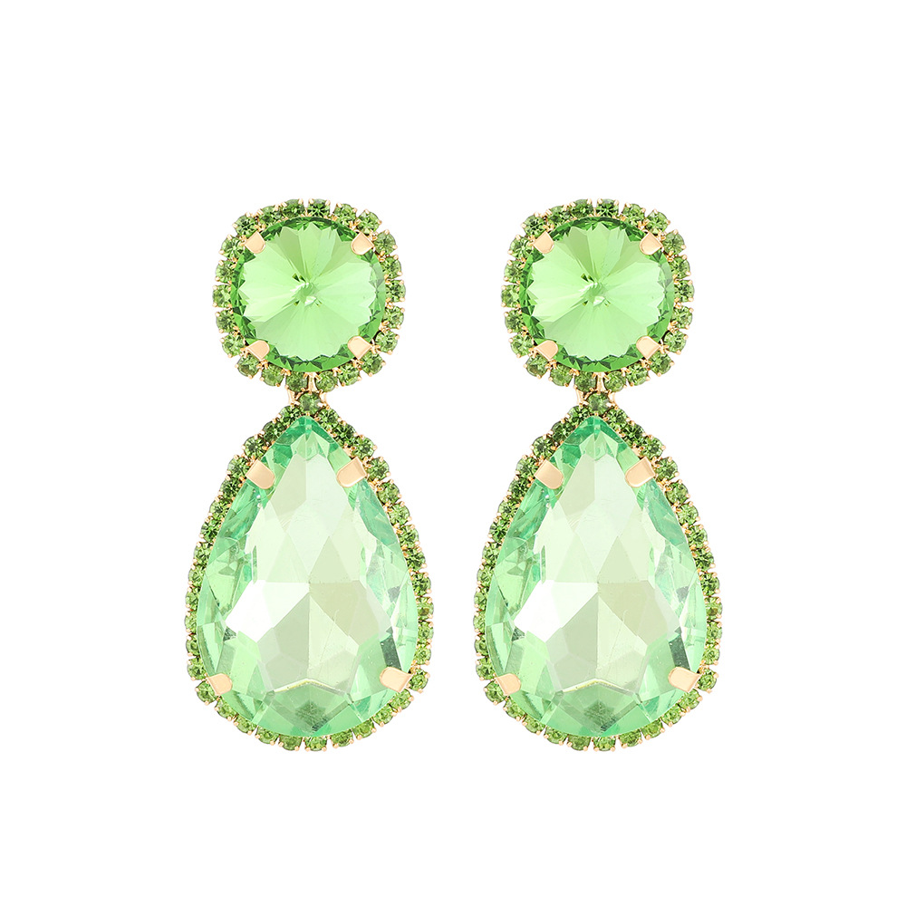 Drop Earrings Classification 1 Pair Fashion Water Droplets Glass Plating Women's Drop Earrings