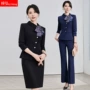 客服接待春秋气质工作服