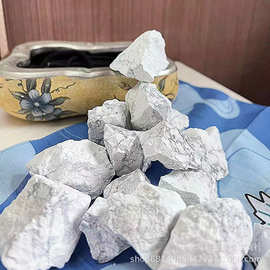 厂家供应天然白松石水晶原石大理石纹无火香薰扩香晶石原料摆件