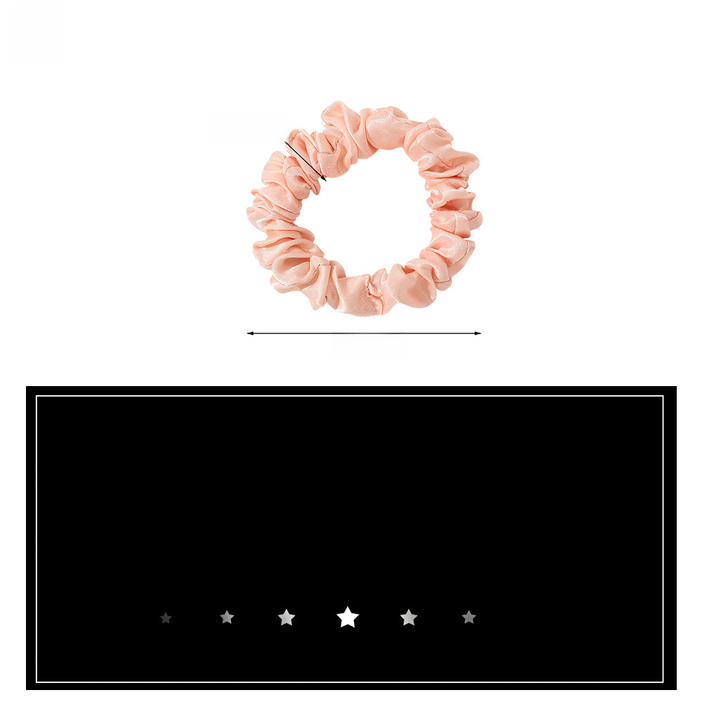 Qiyue coreano cetim intestino grosso faixa de cabelo fresco cor sólida fina cabeça corda cetim rabo de cavalo bola faixa de cabelo feminino atacado_voghion.com