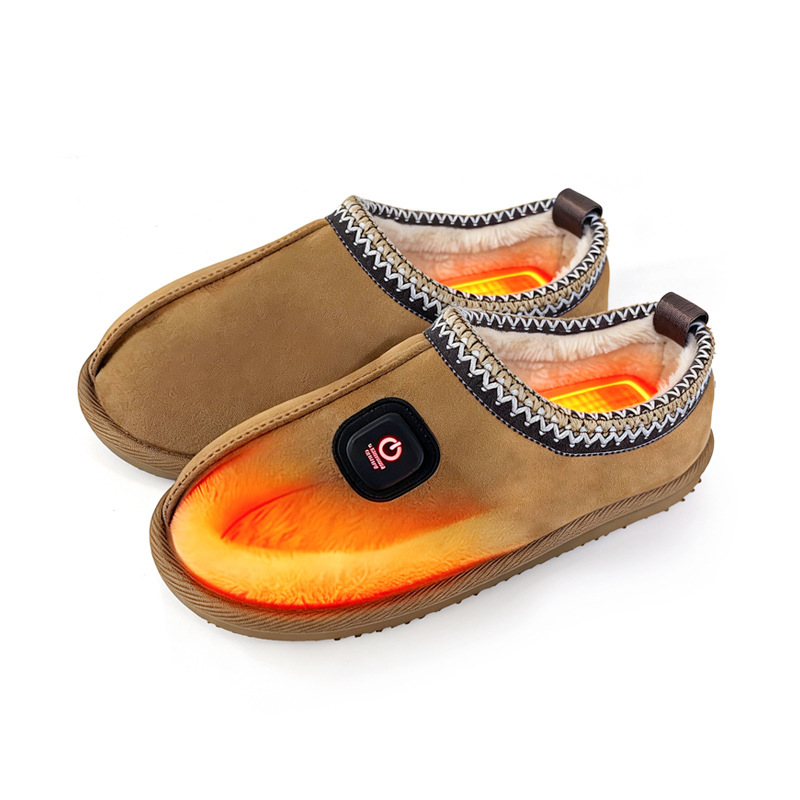 Customized Electric Heating Slippers, Electric Warm Shoes, Closed-Back Slippers for Home, High-End Feel, Winter Foot Warmer, Foot Warmer Treasure