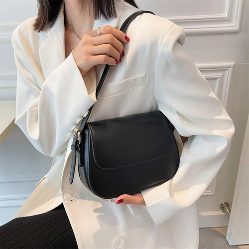 Women's High-End Small Bag 2024 New Trend Fashion Elegant Simple Shoulder and Crossbody Bag Retro Small Square Bag
