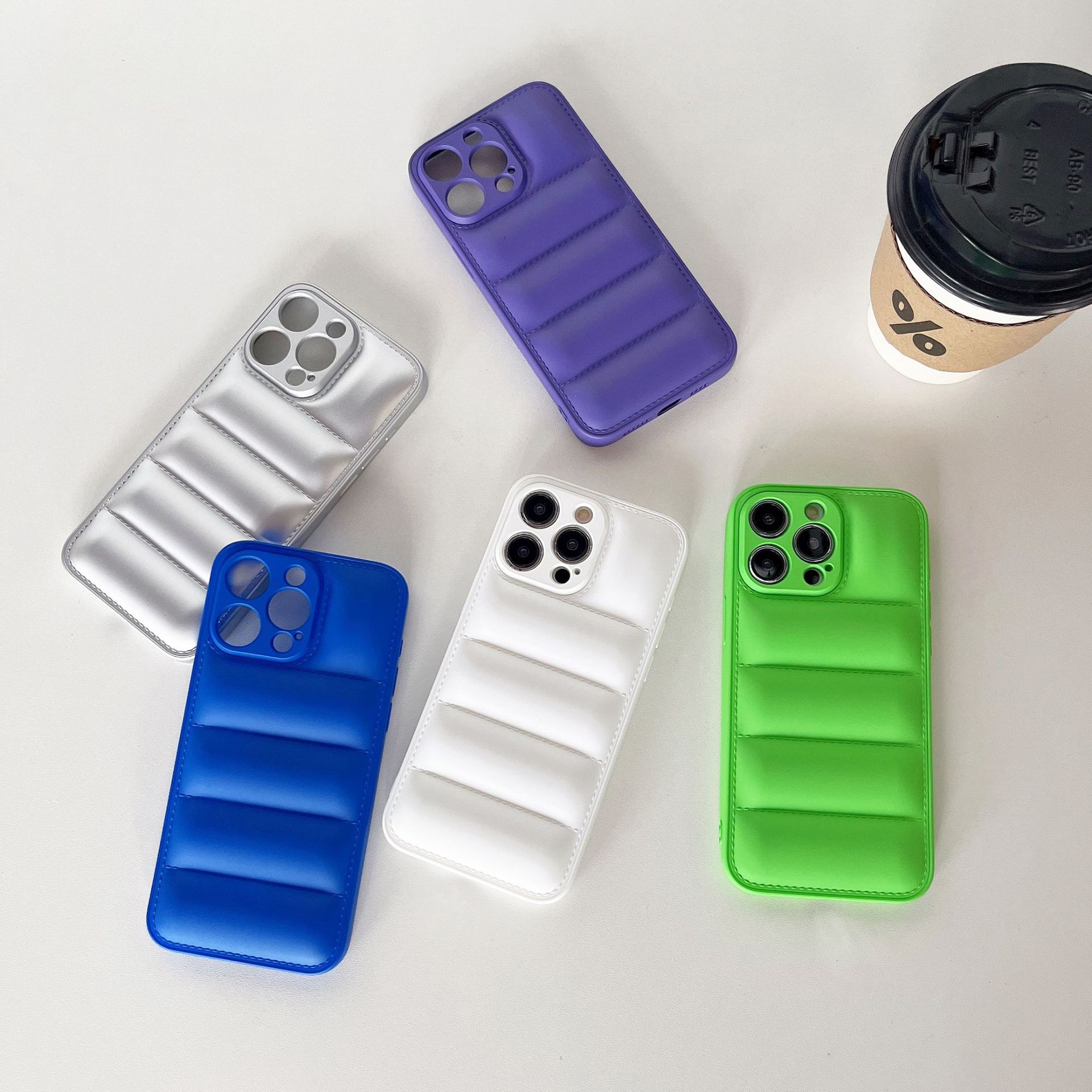 Simple Oil-Spray down Jacket Apple 17Promax Phone Case Iphone13 Cross-Border Trade 115Pm Wholesale 16