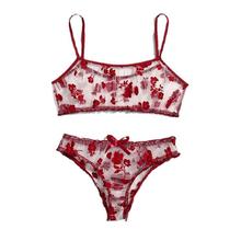 sexy lace lingerie Flowers Embroidery Lace Bra Panties͸���W
