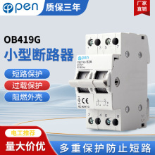 双电源手动转换开关联锁断路器导轨式短路保护器1P2P3P4P