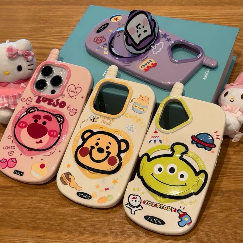 Anime Mobile Creative Phone Case Suitable for iphone16promax Mirror Bracket Apple 15 Protective Cover 14 Anime Mobile Creative Phone Case Suitable for iphone16promax Mirror Bracket Apple 15 Protective Cover 14