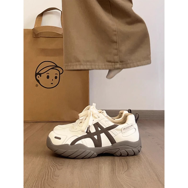 真皮阿甘鞋复古德训鞋女2025秋季新款舒适板鞋透气百搭休闲运动鞋|undefined