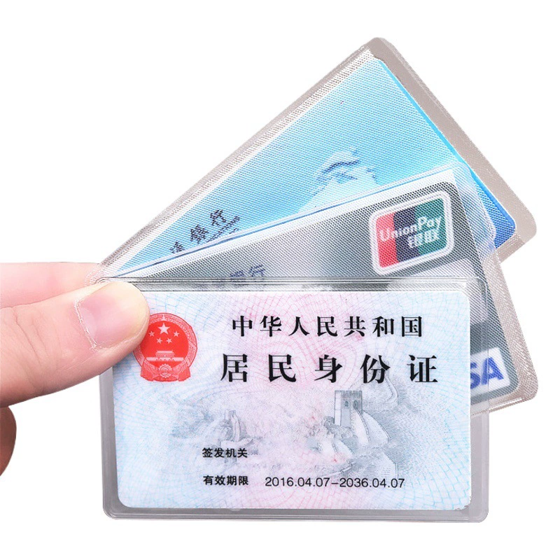 ПВХ прозрачный набор документов для членов Антимагнитный водонепроницаемый чехол для карт
