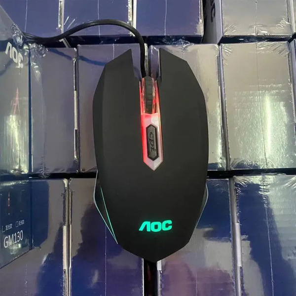 AOC GM130 wired gaming luminous mouse laptop desktop computer…