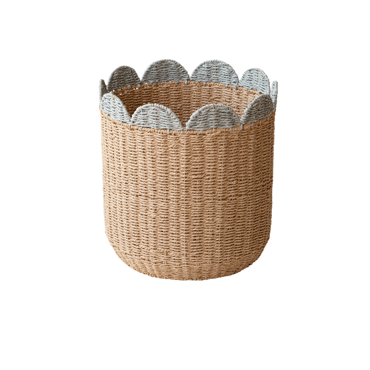 Cestas de ropa sucia de vid de estilo nórdico personalizadas cuerdas de papel encaje decoración de ropa sucia cesta de almacenamiento de juguetes para hogares