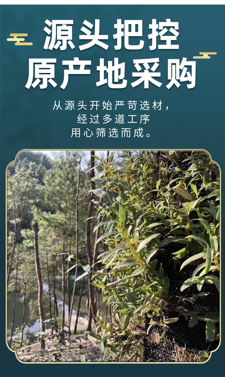 Tie Pi Shi Hu Dried Dendrobium Stems 500g for Tea and Soup key features