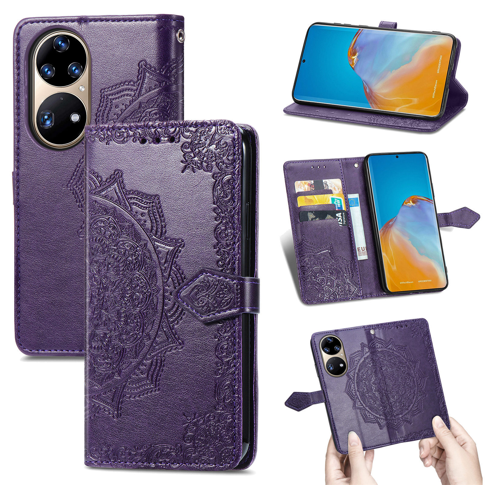 Suitable for Honor 10X Lite Mobile Phone Case Smart Z Card Flip Cover Huawei Mate 40Lite Mobile Phone Leather Case