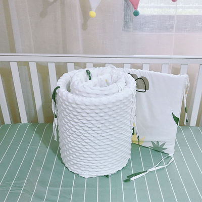 拼接床軟包床圍嬰兒床檔布壹片式純棉寶寶床上用品可拆洗防撞包郵