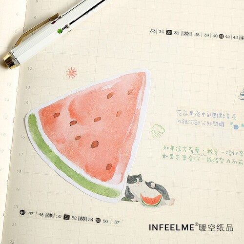 Infeelme Warm Air Fruit Basket Series Message Notes N Times Post-it Notes 4 Choices