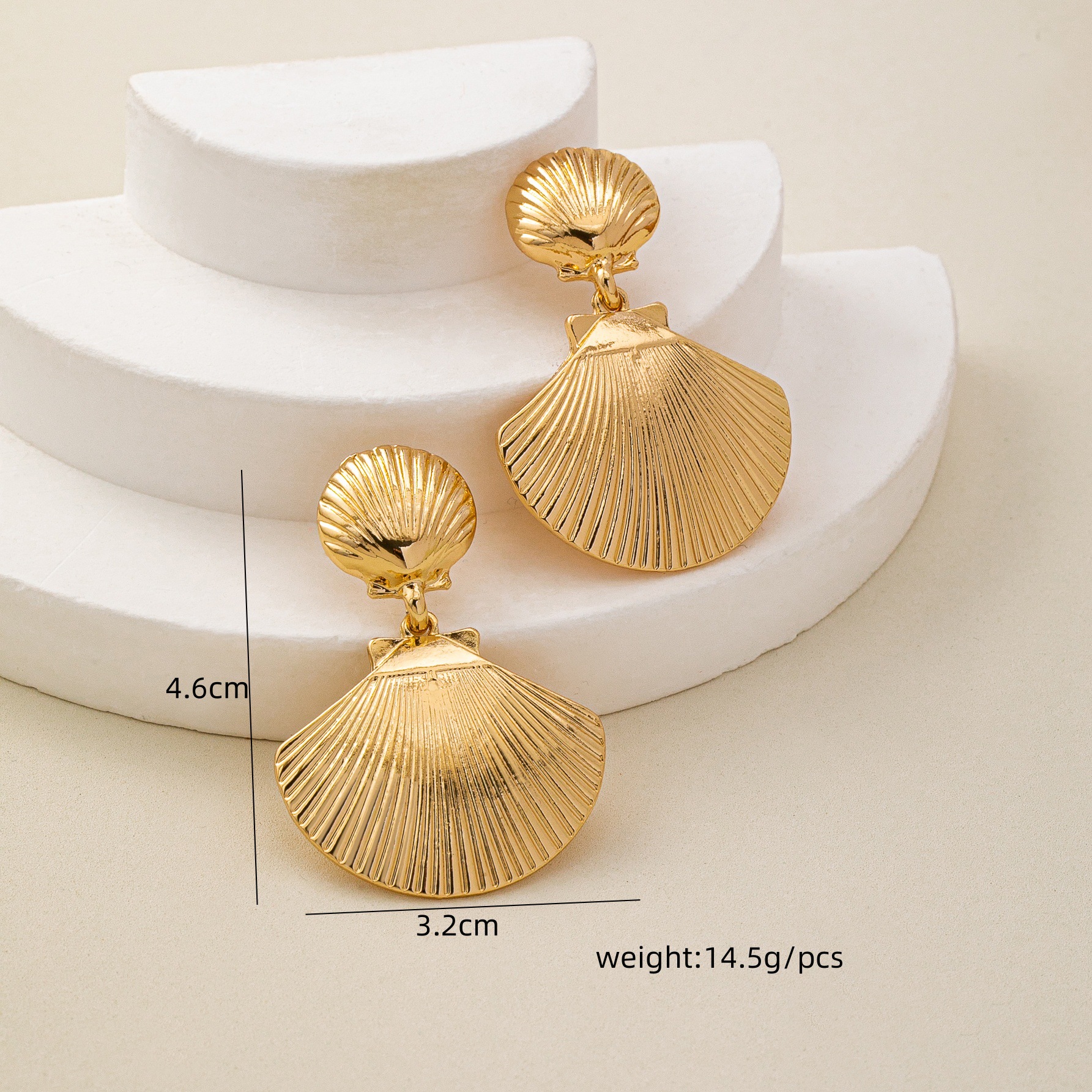 Elegant Ocean Style Shell Drop Earrings Alloy Pendant Jewelry_voghion.com