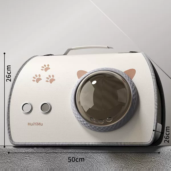 Space cover breathable bag-Meow claw milk white [within 20 catties]