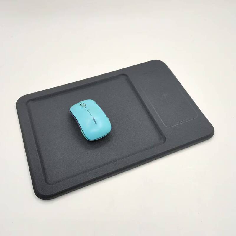 収納ボックストレイワイヤレス充電マウスパッドデスクトップワイヤレス充電収納トレイPUレザートレイ|undefined